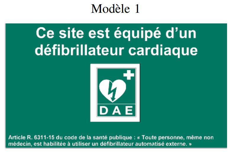 Modalités de signalisation dans les lieux publics et les ERP [DAE - Défibrillateur]