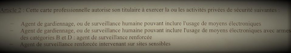 Les petits arrangements du CNAPS et certains armement d'agents de sécurité