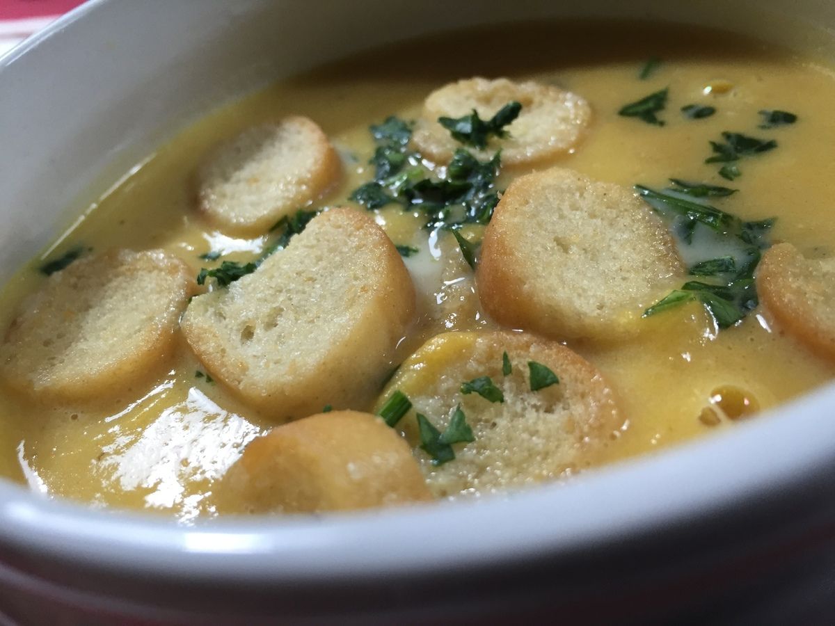 Soupe de courge aux moules de la Isa