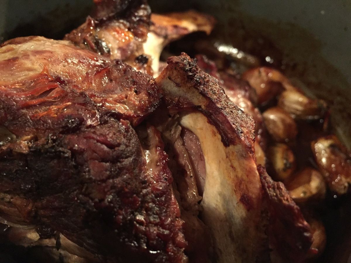 Gigot d'agneau aux épices