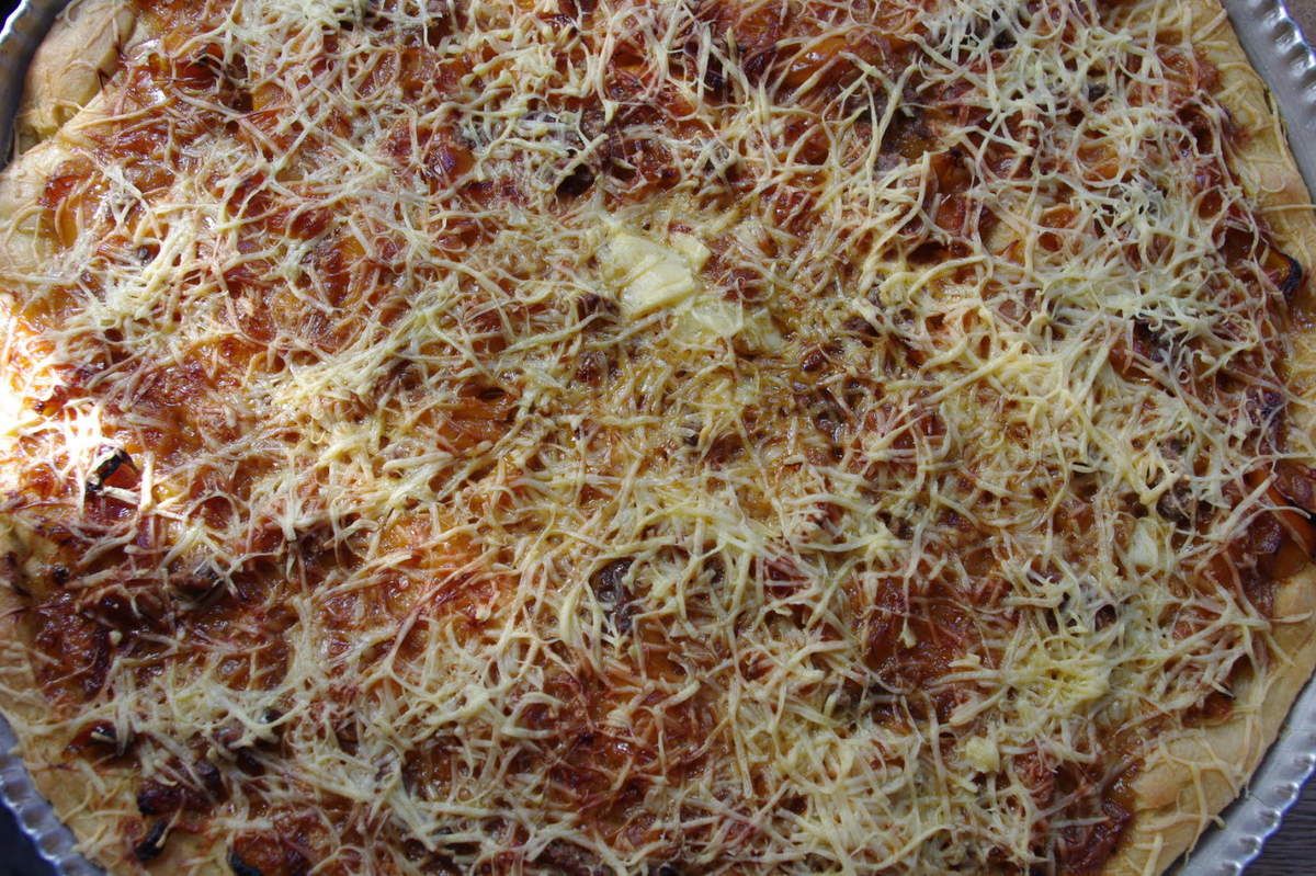 Pizza poivrons jaunes &amp; anchois