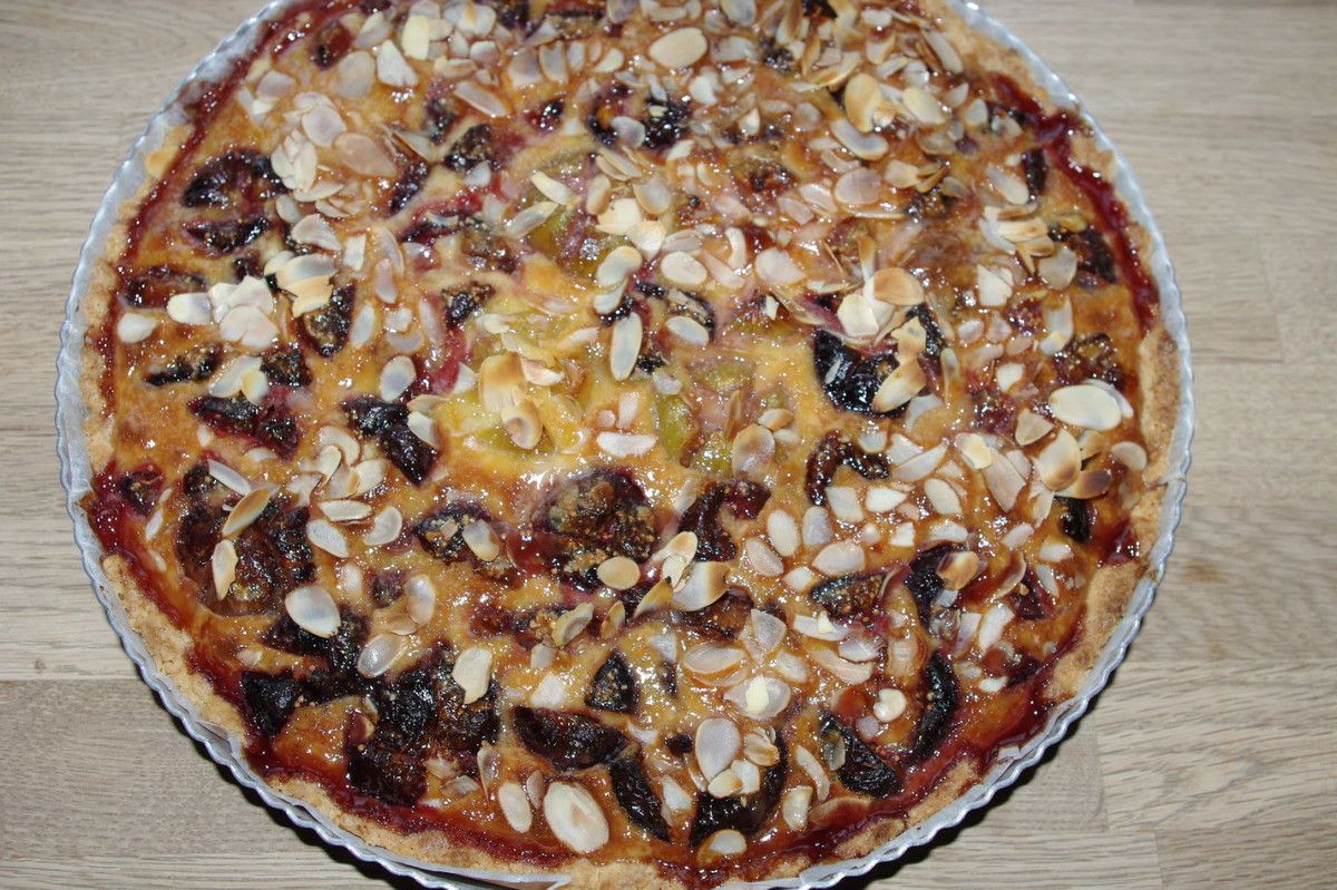 Tarte aux figues fraîches de ma colline... 2ème essai