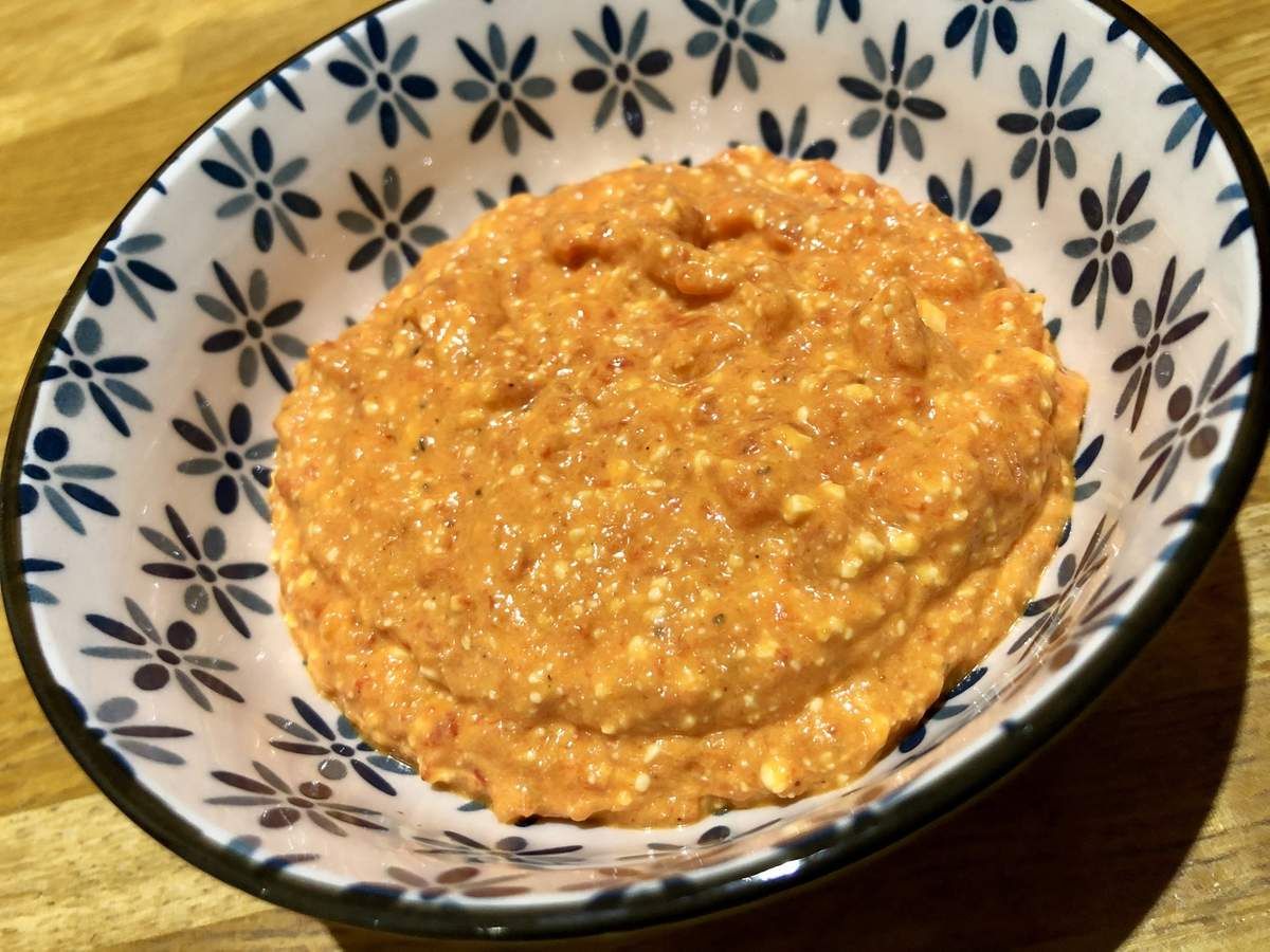 Tartinade poivron rouge fêta 