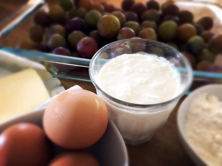 Clafoutis aux prunes de Roger 