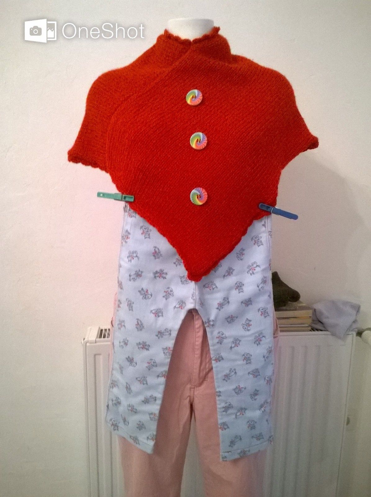 tricot poncho facile fillette