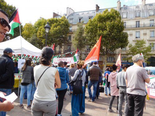 Le PRCF présent à Paris pour exiger la libération de Salah Hamouri et la levée du blocus
