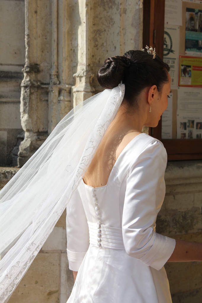 robe de mariée Camille Razimir le grand jour