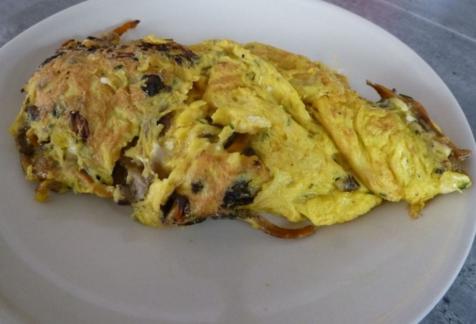 Chanterelles en omelette BLOG CARDAMOME