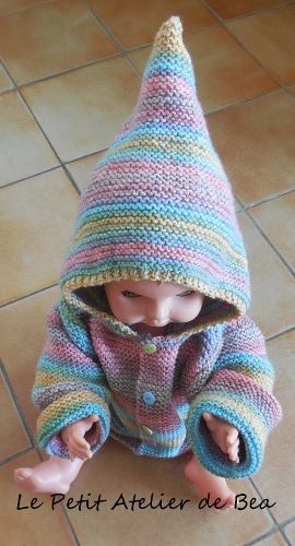 Un petit manteau en tricot pour bébé - le petit atelier de Béa