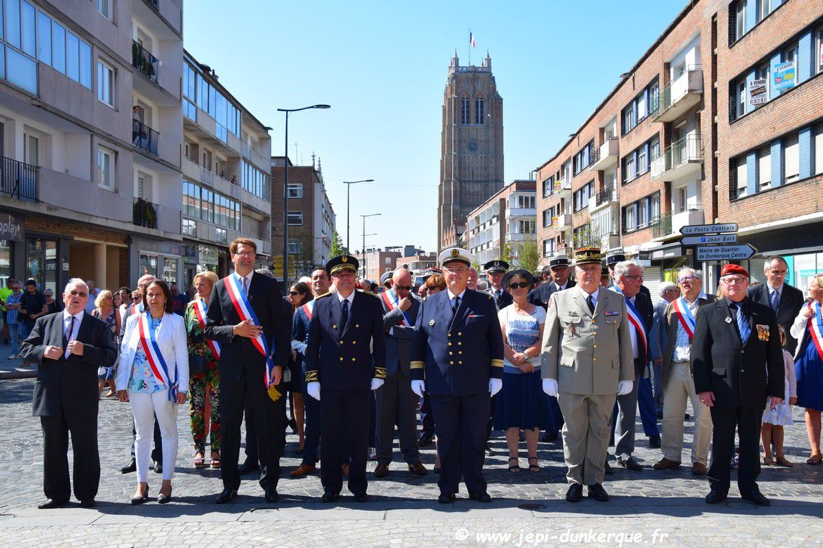 Cérémonie du 14 Juillet - Dunkerque 2018 .