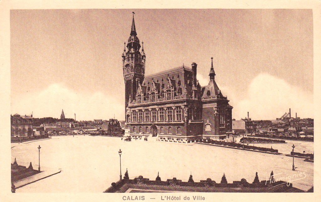 (A1) Cartes Postales Anciennes Calais Hôtel de Ville 