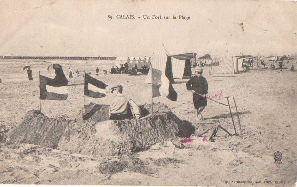 (A14) Cartes Postales Anciennes Calais La Plage