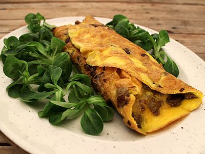 Omelette aux Cèpes - La Cuisine des Jours...