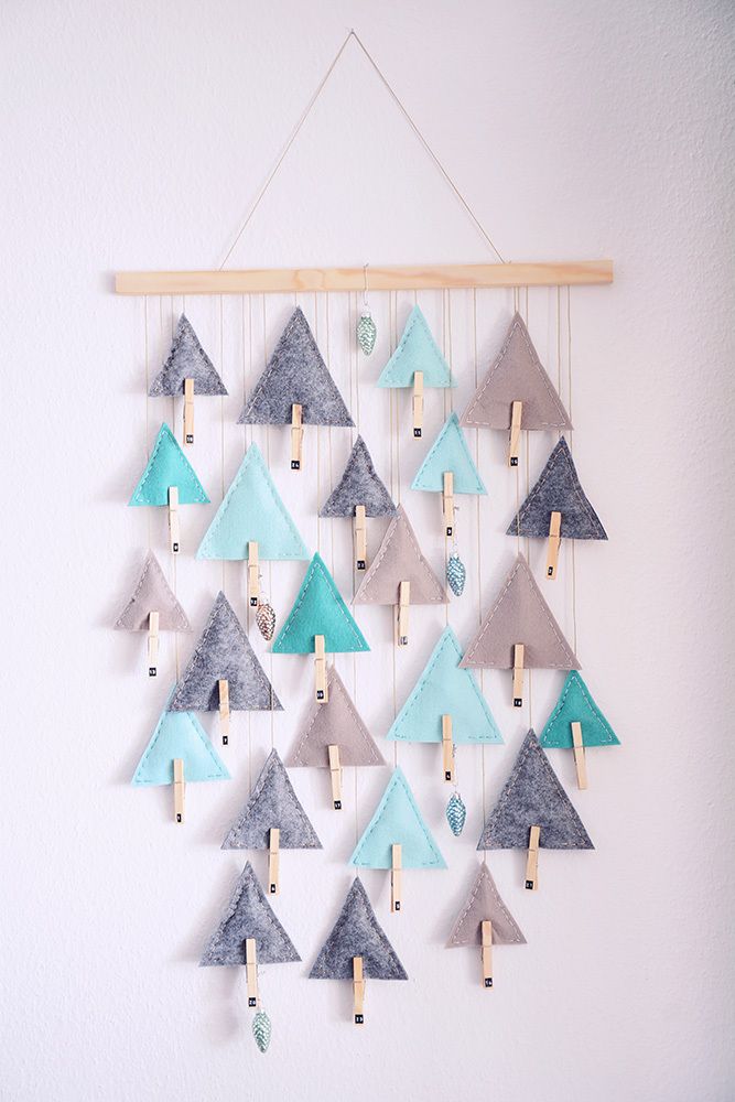 DIY un calendrier de l'avent en feutrine