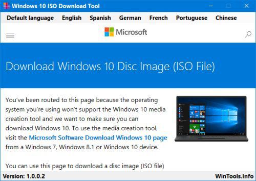 Windows 10 ISO Download Tool - Utilitaire pour télécharger les ISOs de Windows  10 - Easy-PC.org