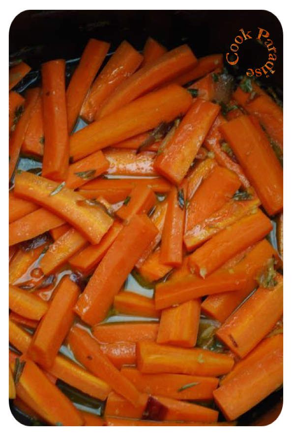 Carottes, cookéo, pâte de curry
