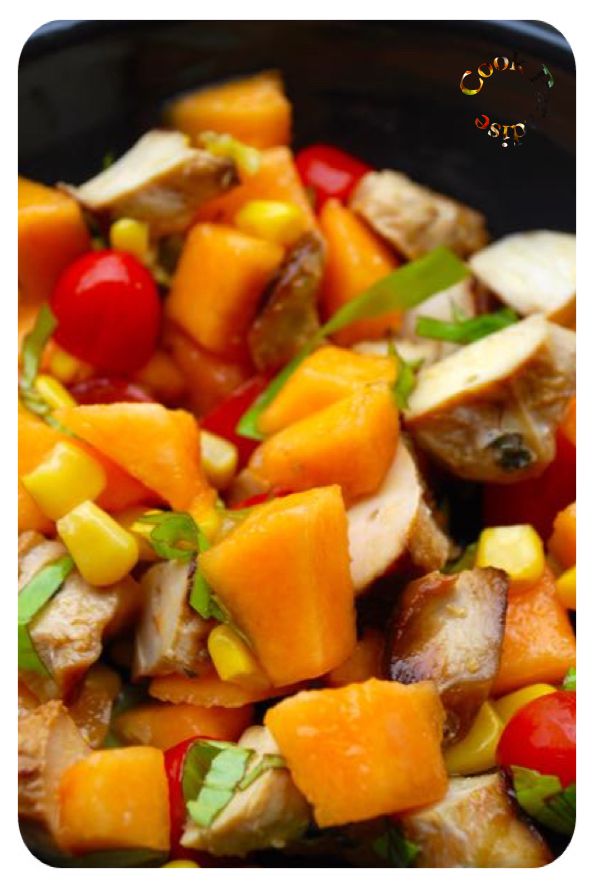 Salade Tornado Guy Demarle Melon Poulet Marinade