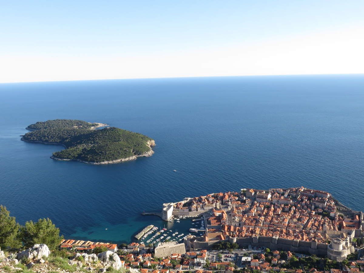 Vielle ville de Dubrovnik et île de Lokrum Croatie