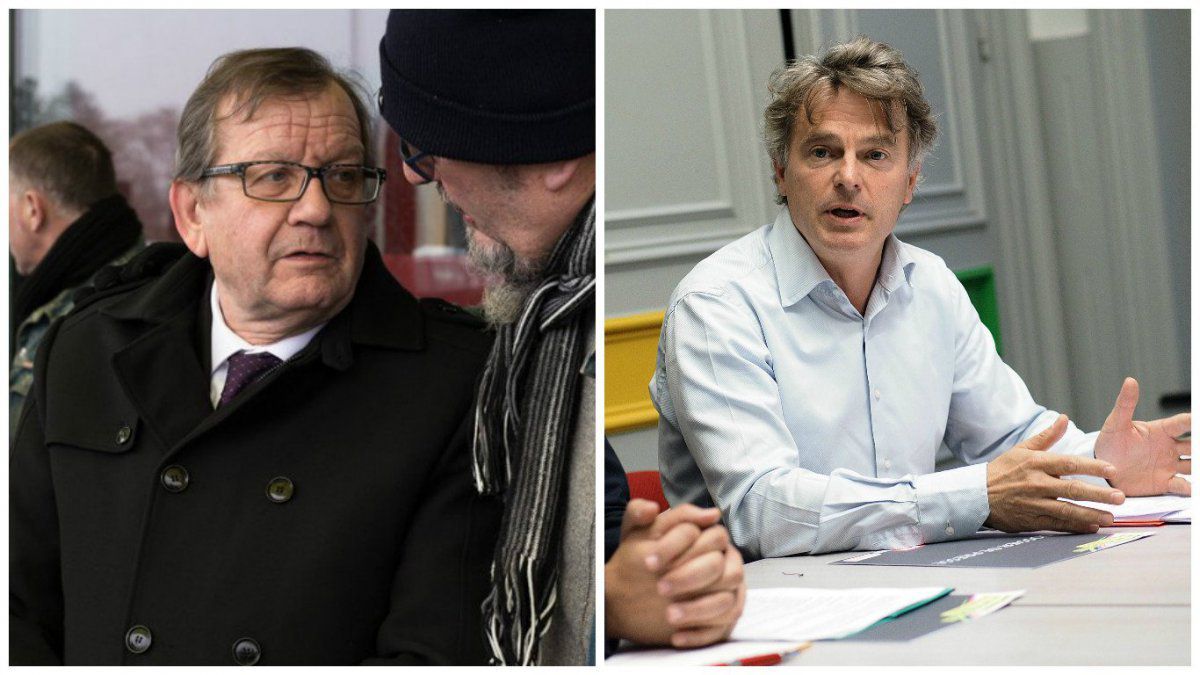 Fabien Roussel et Alain Bruneel les députés PCF du nord qui se battent pour le maintient de l'emploi en France et dans le Valenciennois.