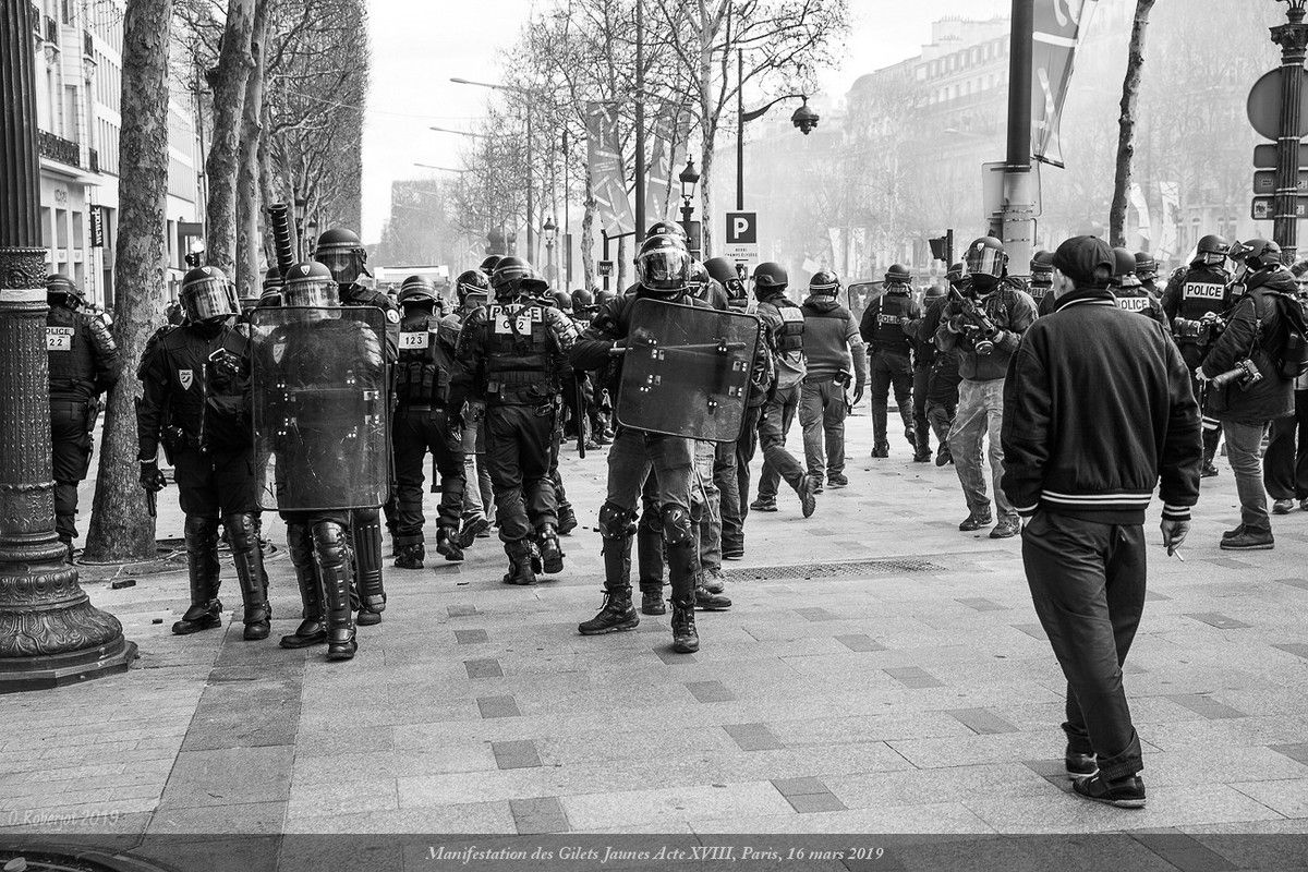 Paris, manifestation du 16 mars 2019 des gilets jaunes, Acte XVIII