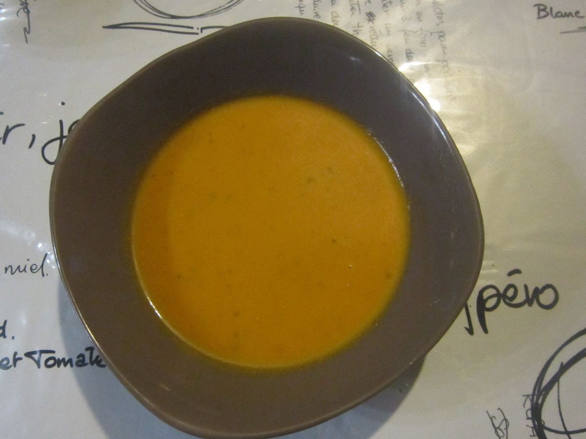 a vous de choisir la façon de le servir !!!peluches de coriandre fraiche ,creme ,ou coco rapé !!selon les gouts 
