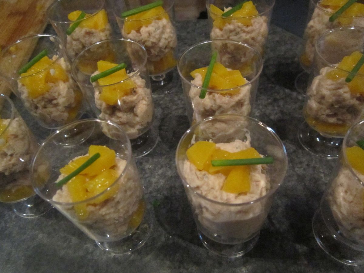 verrine thon  peches