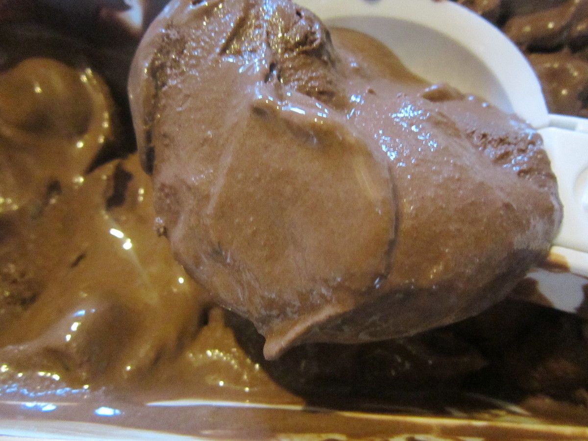 glace au chocolat !pas a pas !!!!