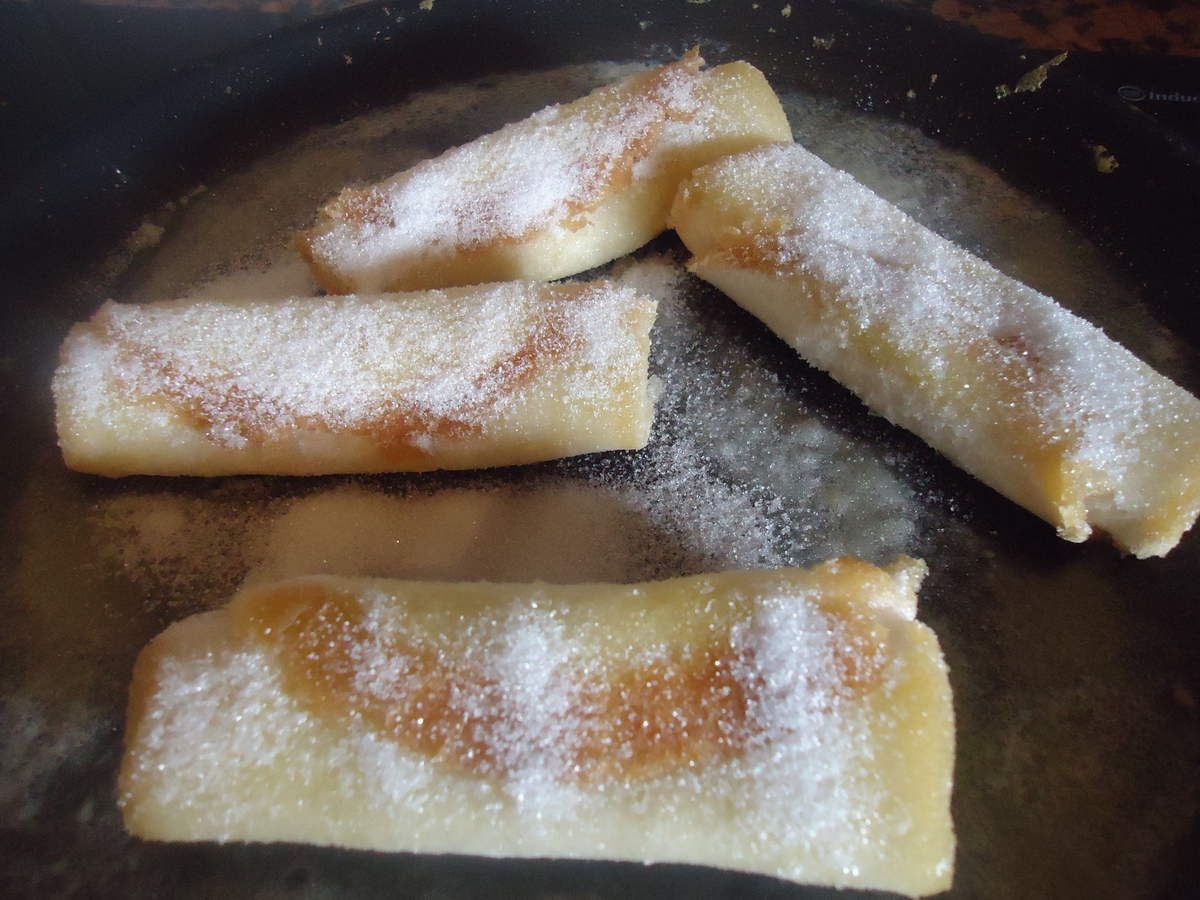 nems de bananes caramelisés 