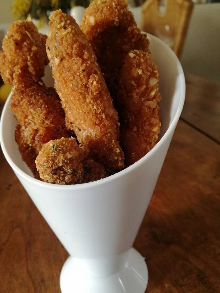 batonnets de poulet au curly et corn flakes 