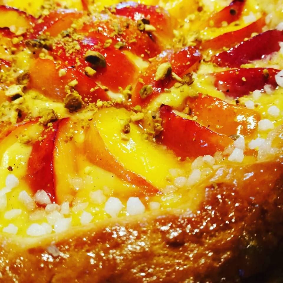 tarte briochée aux nectarines de thierry nicolas 