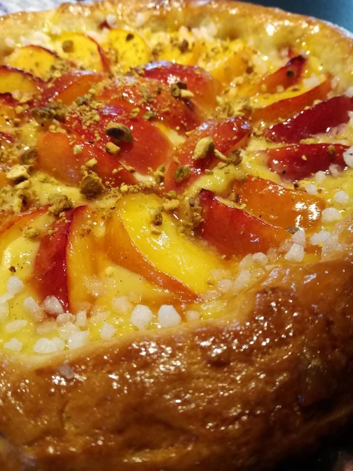 tarte briochée aux nectarines de thierry nicolas 