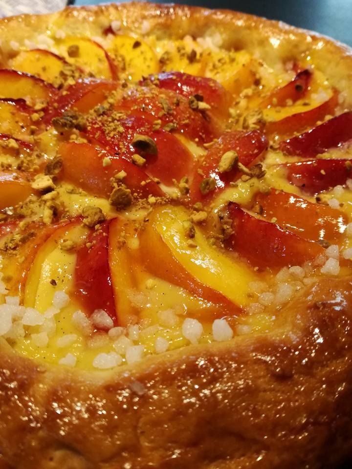 tarte briochée aux nectarines de thierry nicolas 