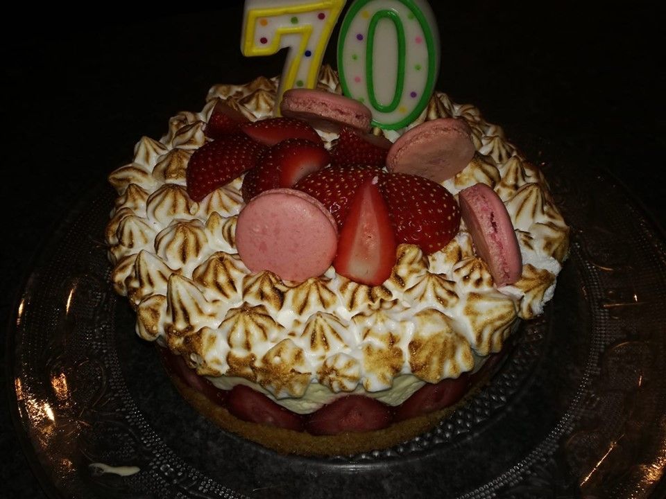 gateau nuage de citron meringué fraises 