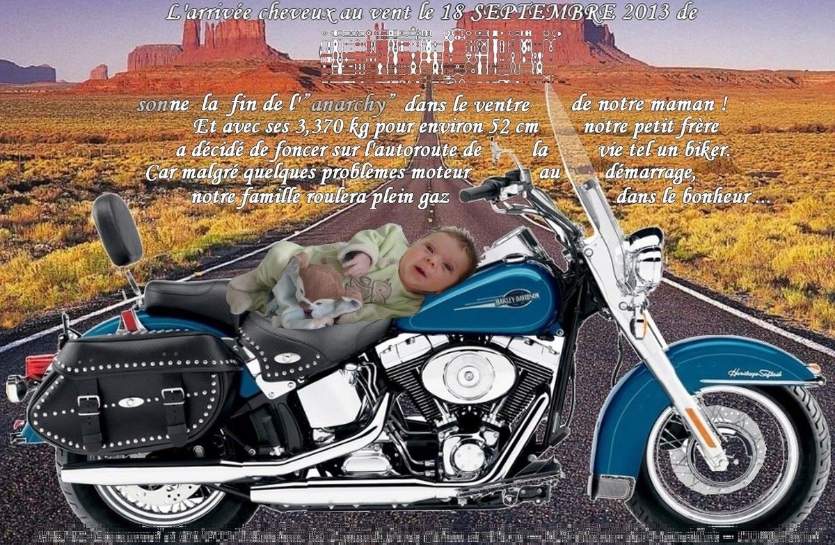 Carte Anniversaire Moto Harley Gallery