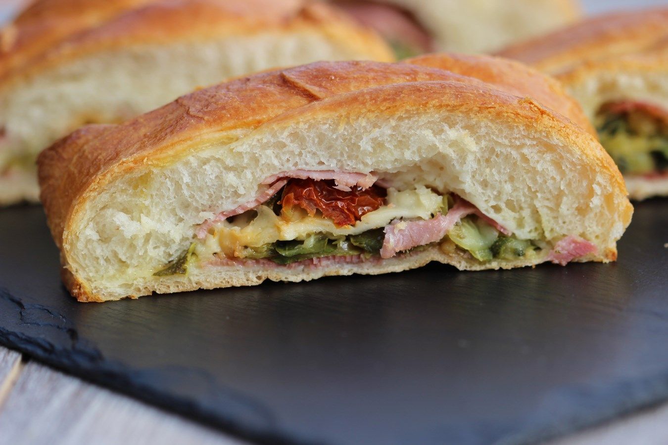 Tresse courgette/jambon/gruyère au Cook’in La Cuisine de Guylaine