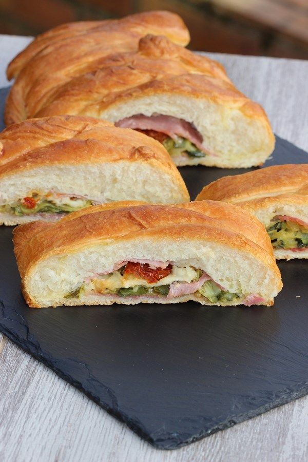 Tresse courgette/jambon/gruyère au Cook’in La Cuisine de Guylaine