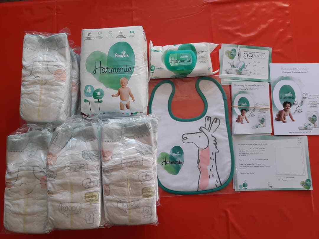 Couches et lingettes Pampers Harmonie - Mama An Alre
