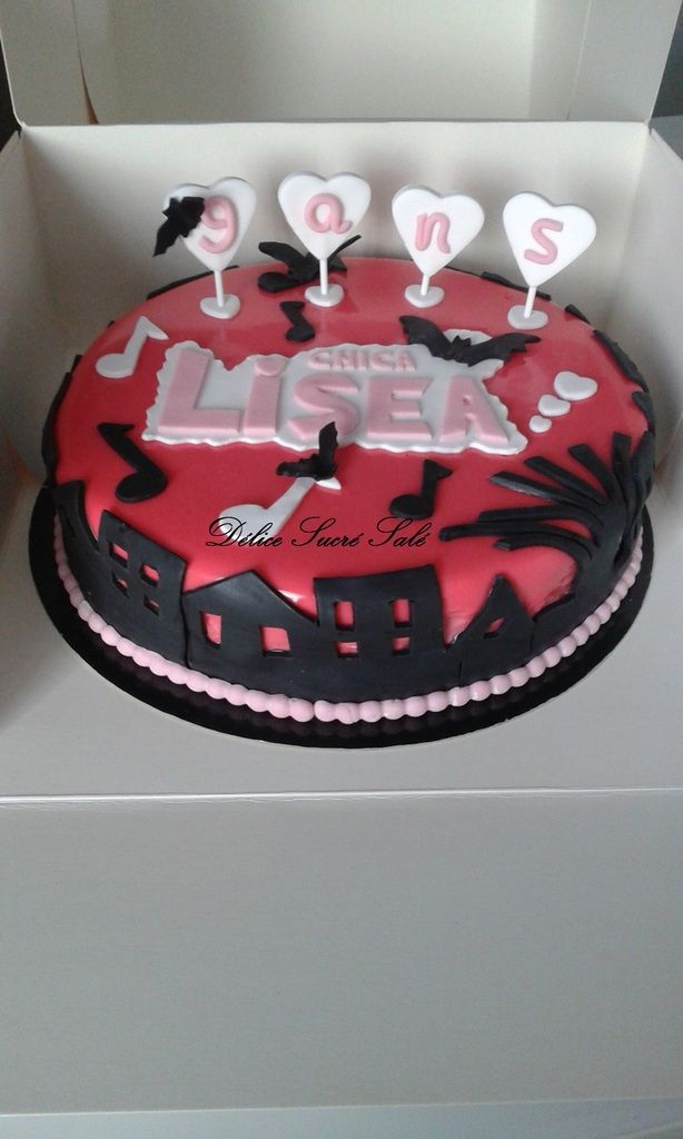 Gateau Theme Chica Vampiro Delice Sucre Sale