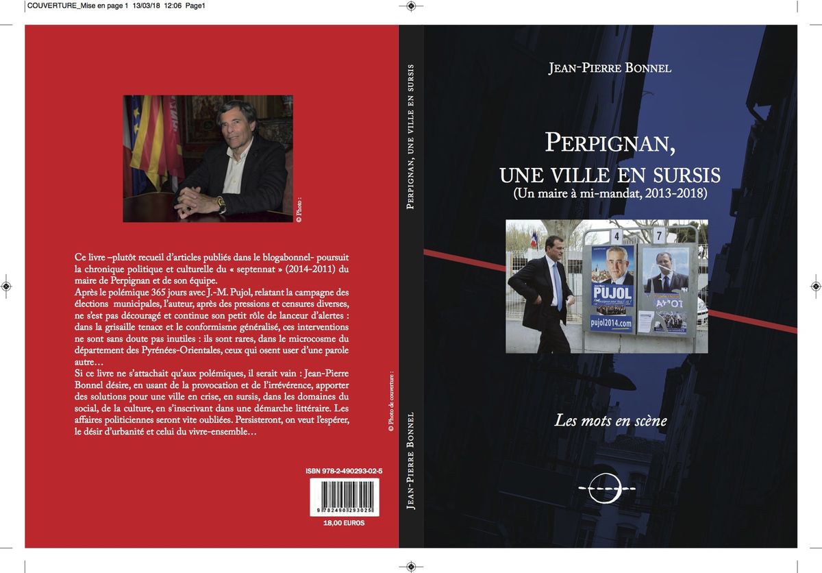 Aliot/Pujol - Livre de JPB : Perpi en sursis - Romain Grau et JPBonnel (C) Le petit Journal, C.Requena.