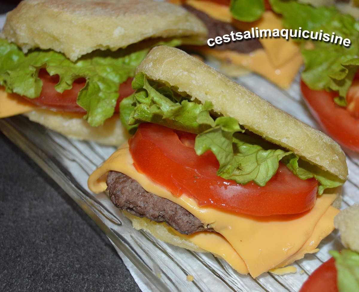 Mini Batbout façon burger