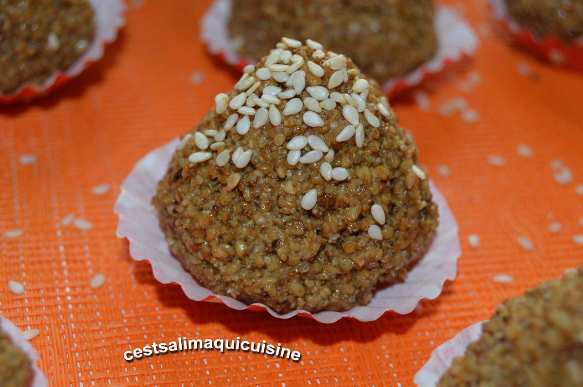 Recette autour d'un ingrédient #19 les grains de sésame : Montécaos aux graines de sésame