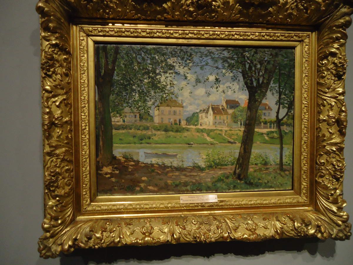 Sisley "Village au bord de la Seine" 1872 (Ermitage)