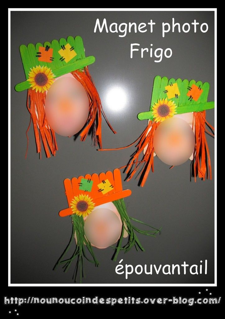 .. épouvantail Magnet de frigo ..