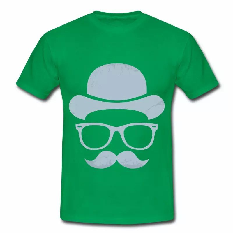 T shirt France Chapeau lunettes et moustache HVR
