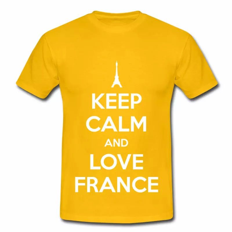T shirt France Humour Keep Calm and Love France HJN