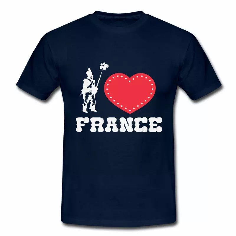T shirt France I Love France HBM
