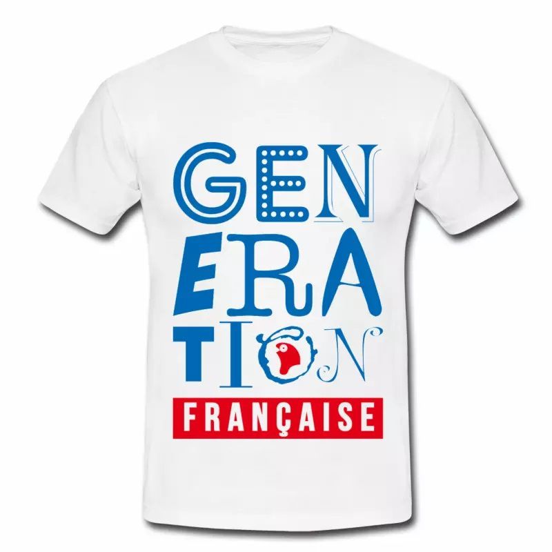 T shirt bleu blanc rouge France Génération Française HBL M2