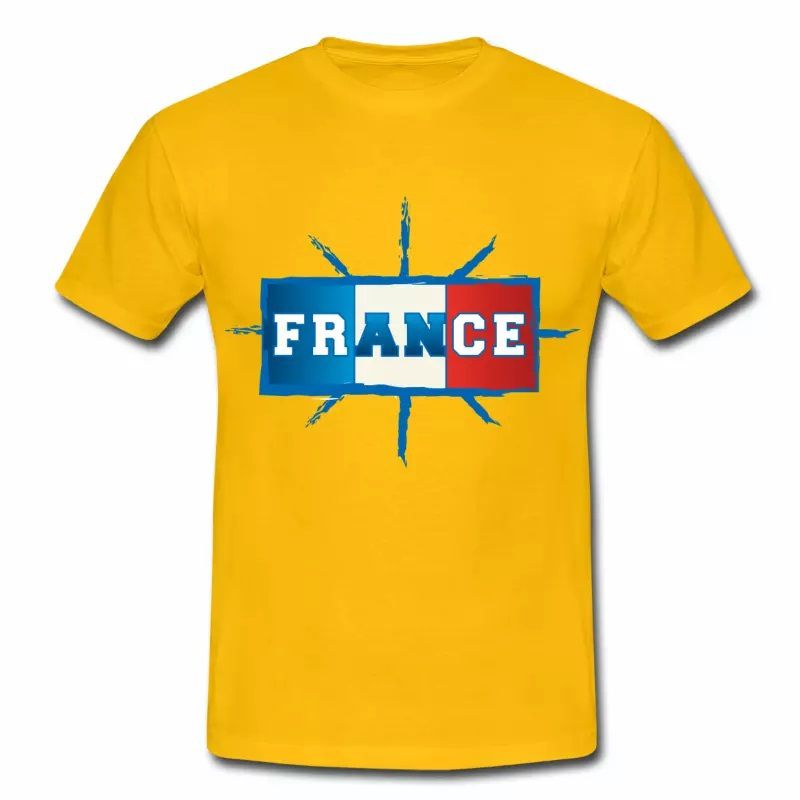 T shirt Drapeau Français bleu blanc rouge et France HJN