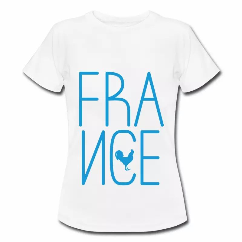 T shirt France Logo et coq français FBL