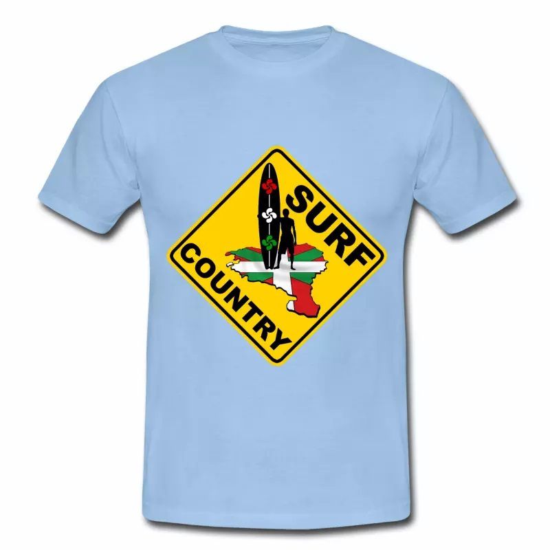 T shirt Pays Basque bleu c homme 64 Surf country